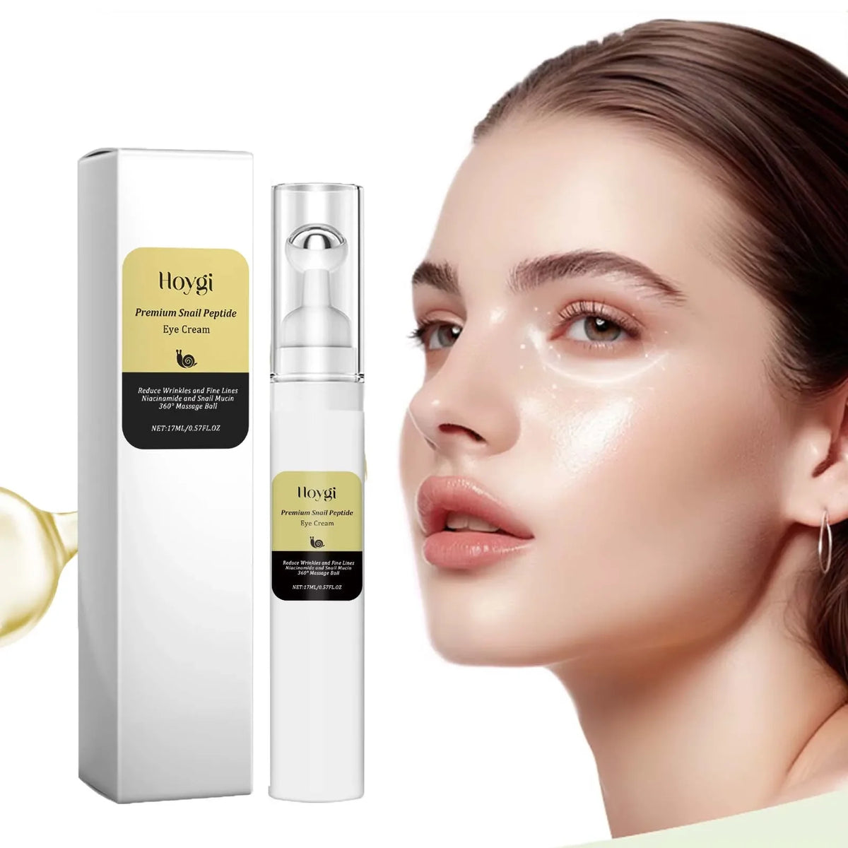 Snail Peptide Eye Cream – Firming, Brightening & De-Puffing Eye Cream Qme