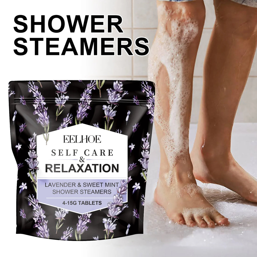 Lavender Aromatherapy Shower Steamers Set – Spa Fizzies Kit Shower Steamers Set Qst