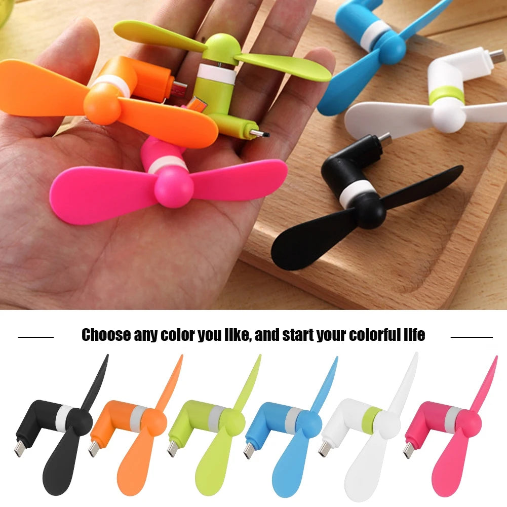 DECDEAL Mini USB Fan for Android OTG – Ultra Quiet Portable Mini USB Fan Qst