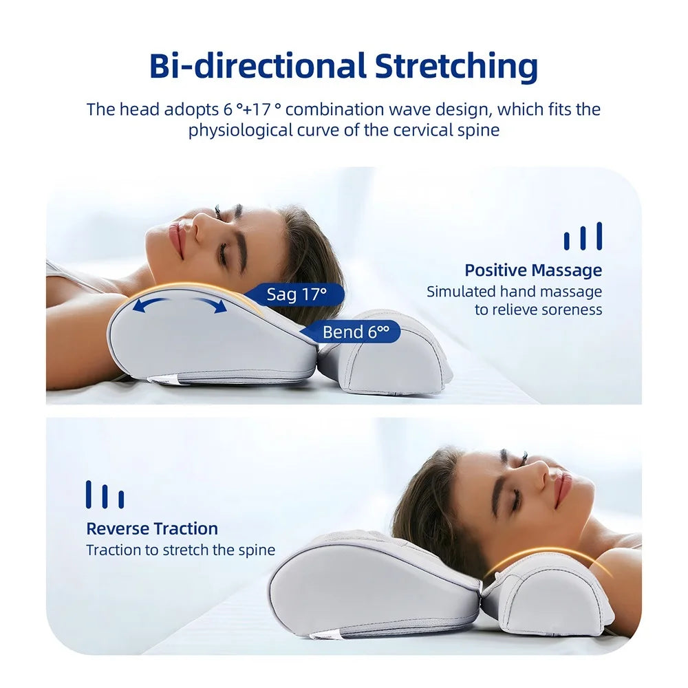 2-in-1 Shiatsu Neck & Back Massage Pillow | Lumbar Cushion Massage Pillow Qst