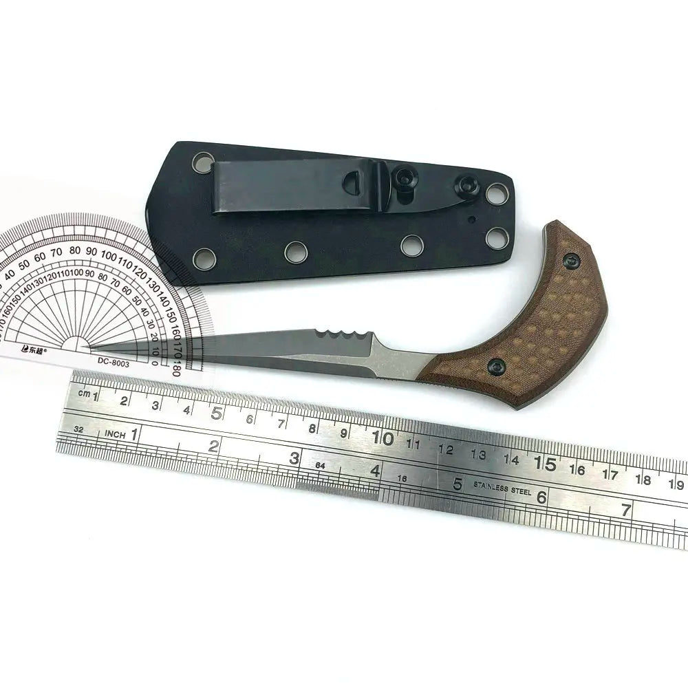 TRSKT Neck Knife 440C Blade G10 Handle + Kydex Sheath Fixed Blade Neck Knife Qst