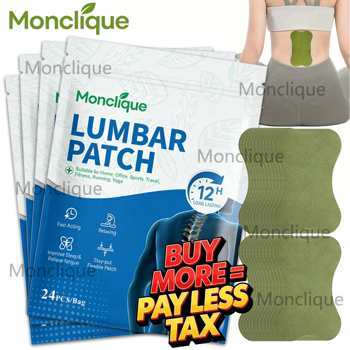 Natural Herb Lumbar Warming Patches – Self-Adhesive Back Stickers Herbal Warming Patch Qst