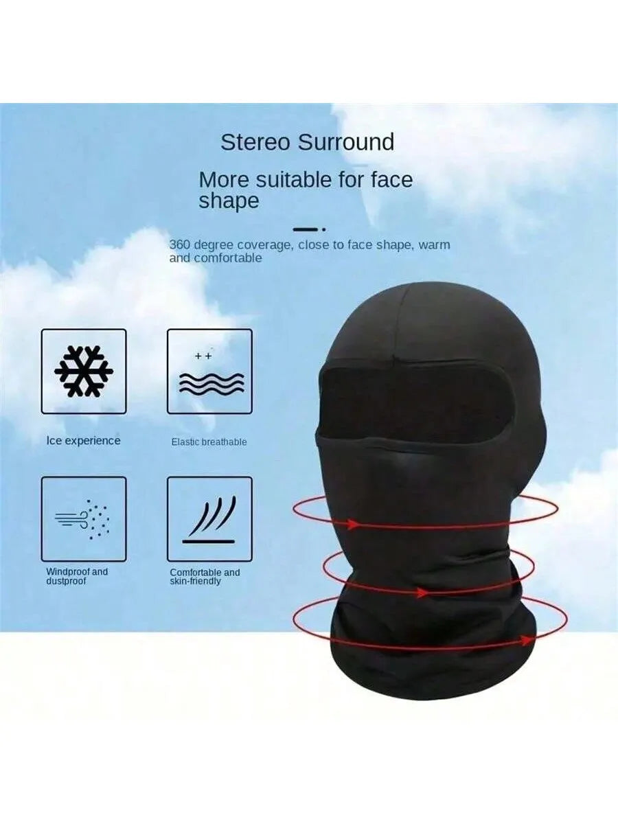 Full Windproof Face Mask – Sunshade & Sweat-Wicking Cover Windproof Face Mask Qme