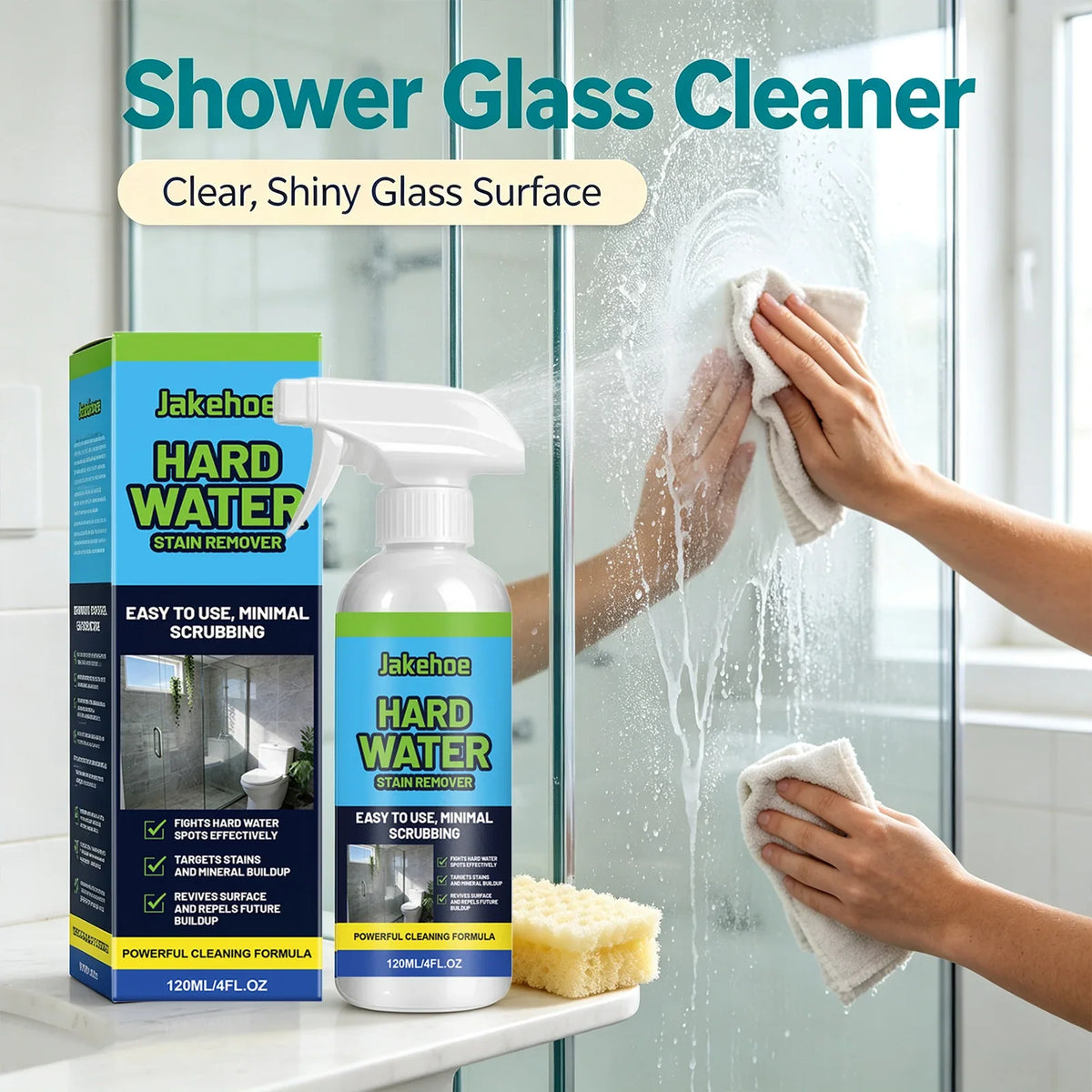 Limescale & Water Spot Remover Spray 120ml | Qme Household Cleaning Spray Qme