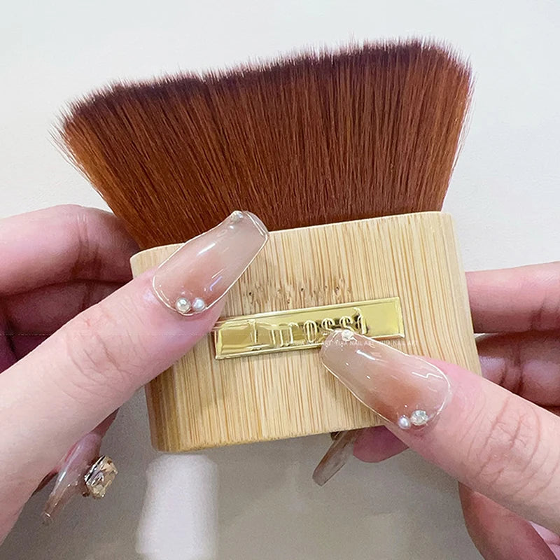 Wooden Nail Dust Cleaning Brush – Soft Nylon Bristles for Nails Nail Cleaning Brush Qst