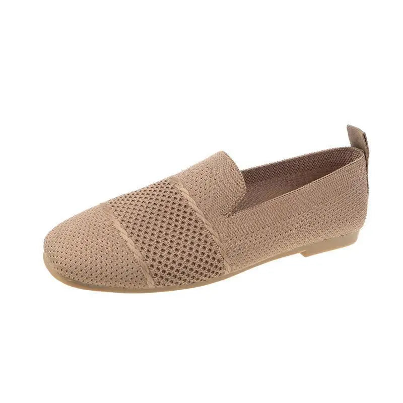 Women's Lightweight Breathable Mesh Flat Loafers Slip-On Women's Flat Loafers Qst