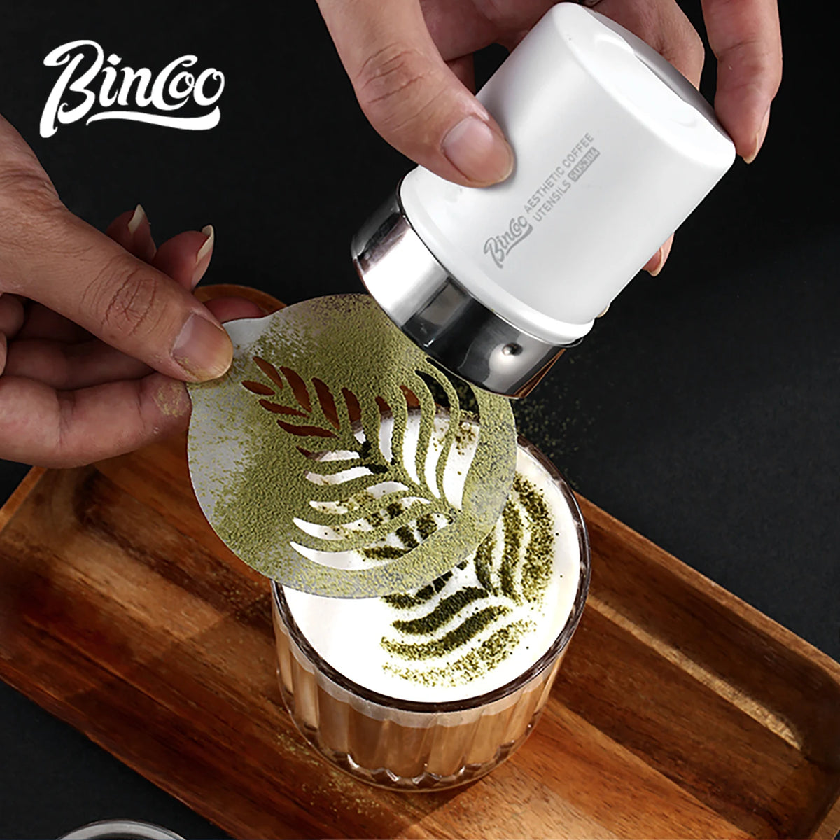 Bincoo Stainless Steel Coffee Powder Shaker & Cocoa Sifter Set Coffee Powder Shaker Qst