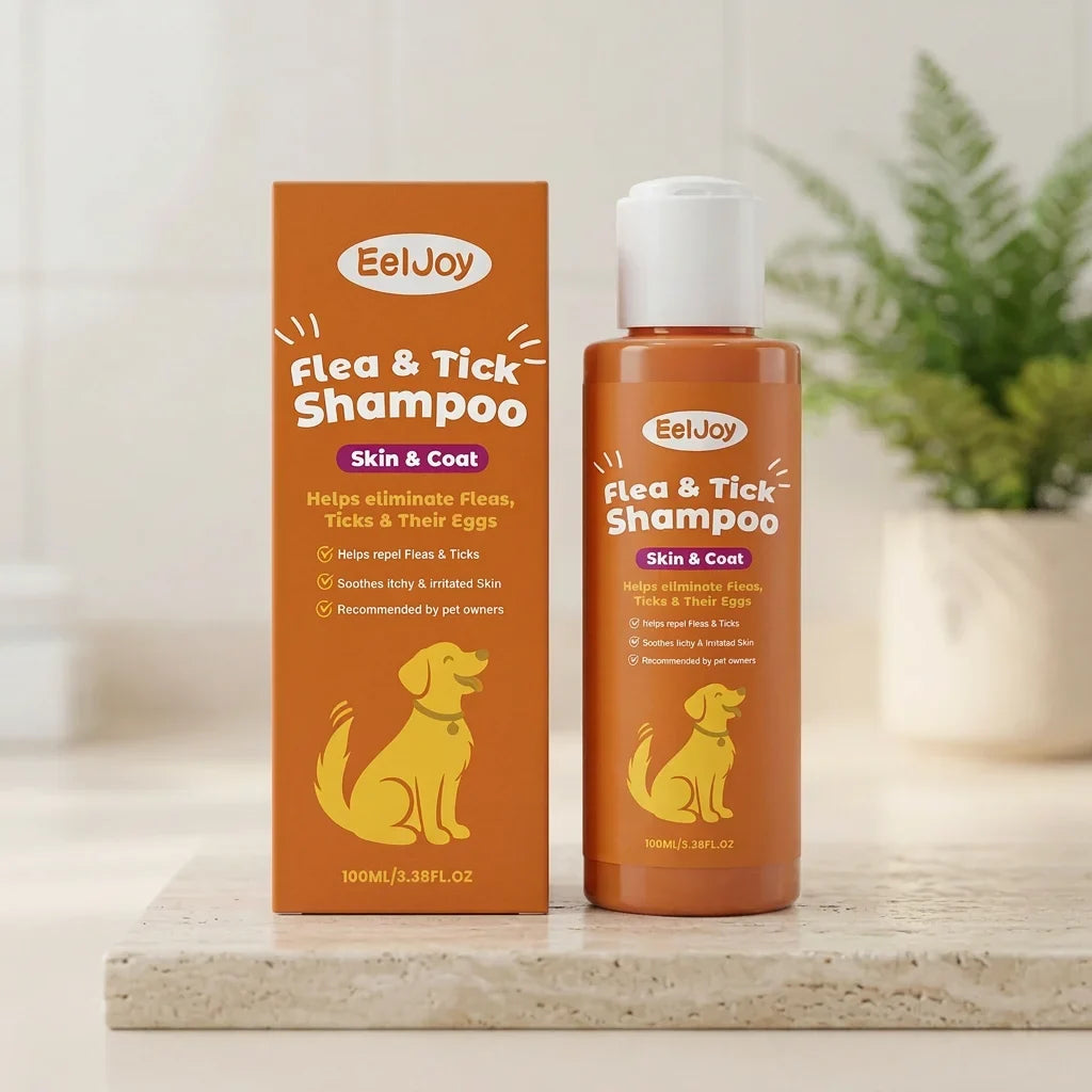 Dog Flea & Tick Shampoo – Moisturizing & Soothing | Qme Dog Grooming Shampoo Qme