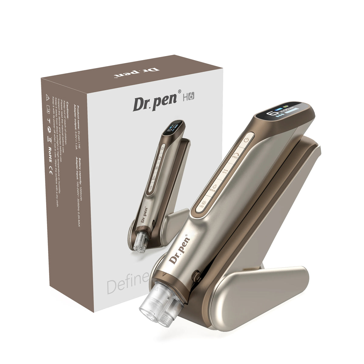 Dr. Pen H6 Hydra Microneedling Pen – Auto Infusion & LED Microneedling Pen Qst