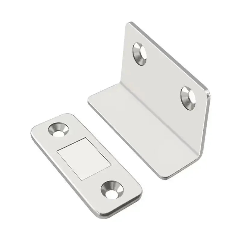 Magnetic Door Catch Latch – Invisible Drill-Free Adhesive Mount Door Catch Latch Qme 1 set of silver