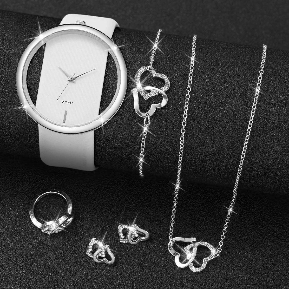Couple Transparent Hollow Out Quartz Watch – Skeleton Dial Couple Quartz Watch Qme