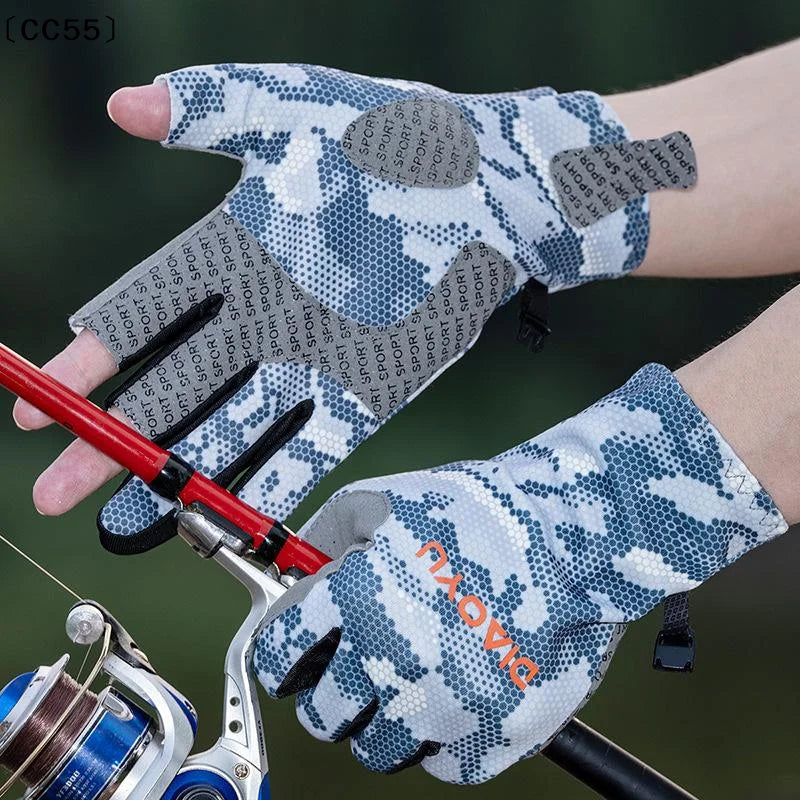 Three-Finger Cut Fishing Gloves – Anti-Slip, All-Season Fishing Gloves Qst
