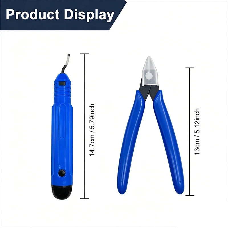 3D Printing Deburring Tool Kit – Knife, Pliers & Blades | PLA PETG 3D Printing Tool Kit Qme