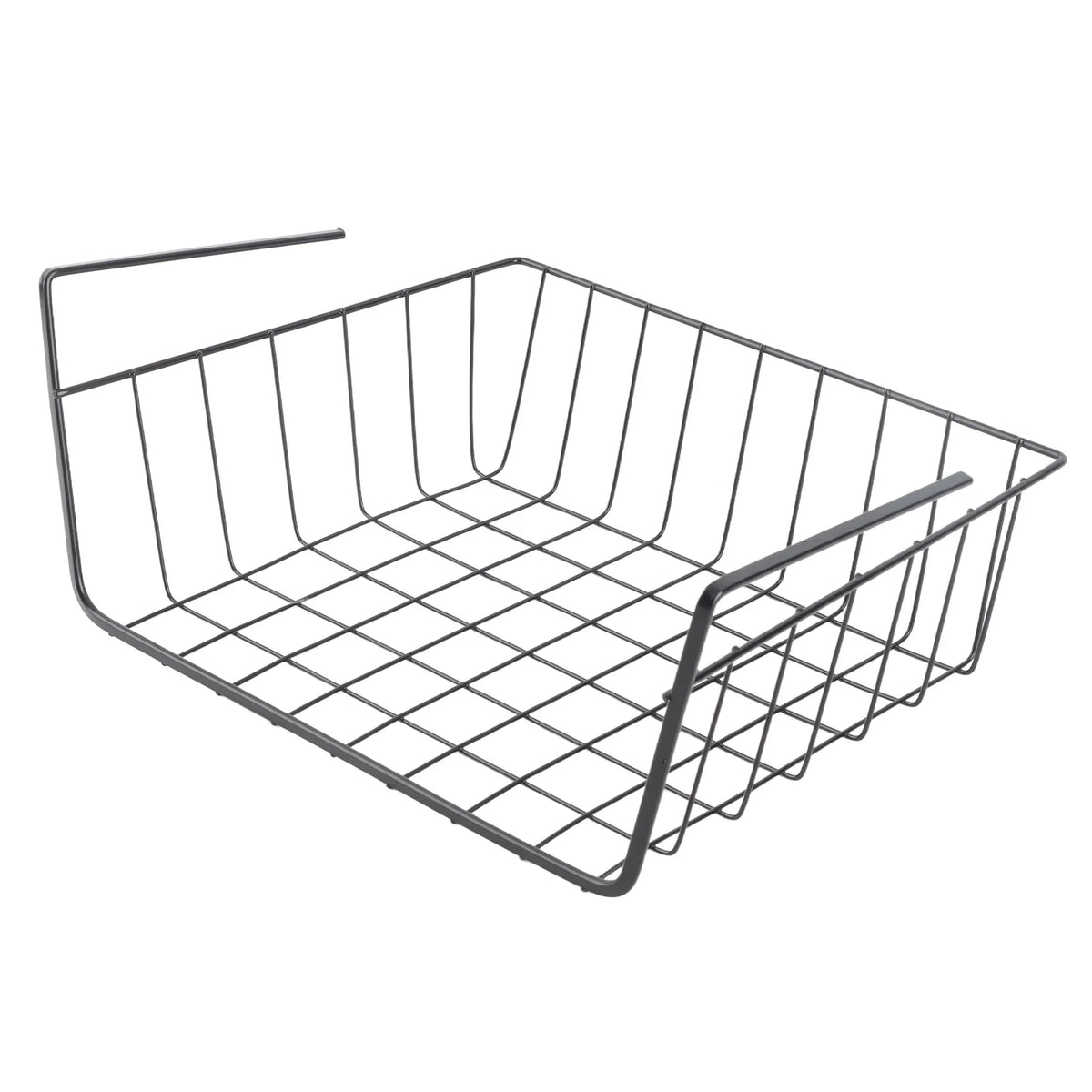 Under Shelf Wire Basket – Large Capacity All-Metal Storage Under Shelf Basket Qme