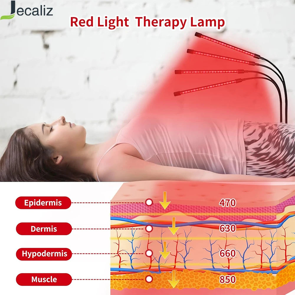 Red Light Therapy Lamp 660nm & 850nm Full Body Infrared Device Red Light Therapy Lamp Qst