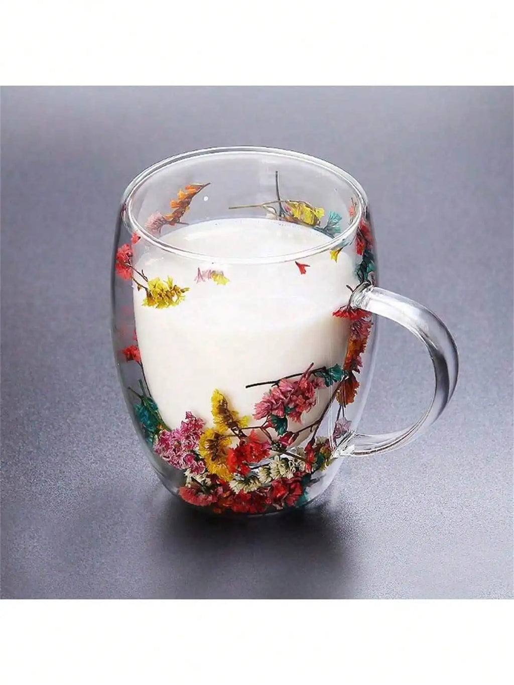 Double-Wall Borosilicate Glass Coffee Cup – Heat-Resistant Glass Coffee Cup Qme