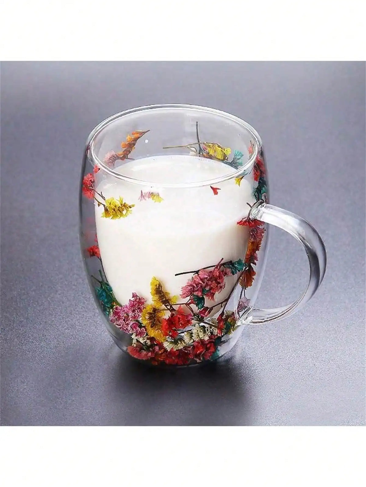 Double-Wall Borosilicate Glass Coffee Cup – Heat-Resistant Glass Coffee Cup Qme