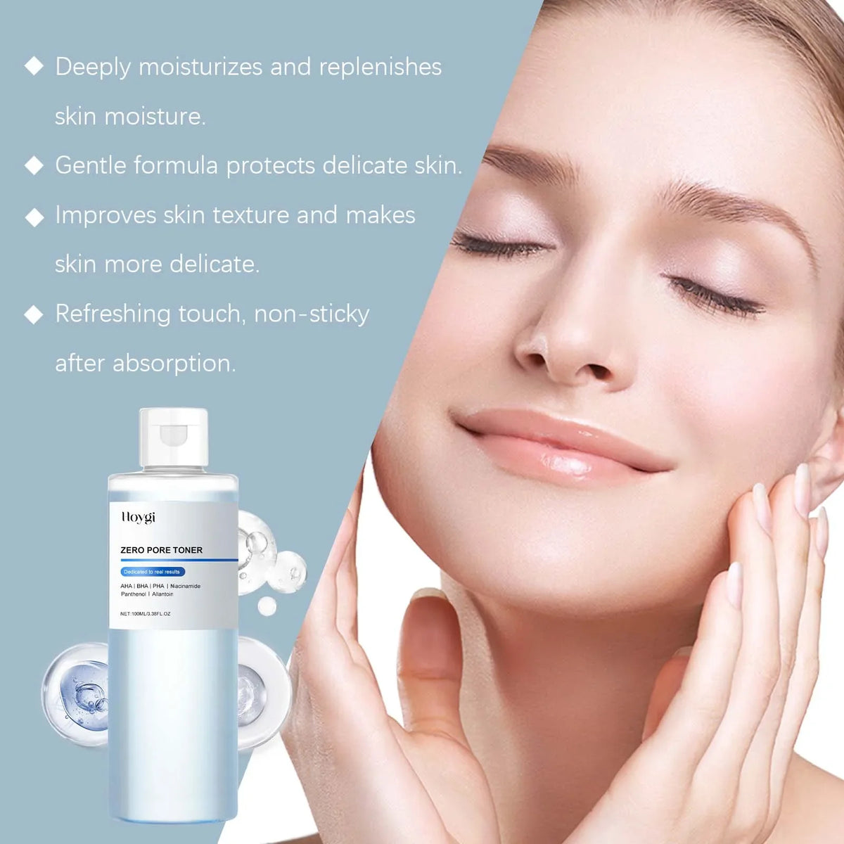 Exfoliating Hydrating Toner – Brighten, Smooth & Refine Pores Exfoliating Skin Toner Qme