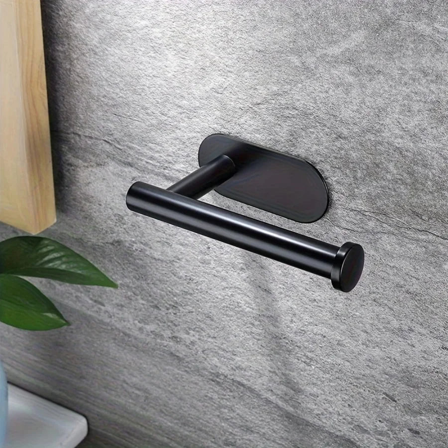 Self-Adhesive No-Drill Toilet Paper Holder SUS 304 Steel Toilet Paper Holder Qme