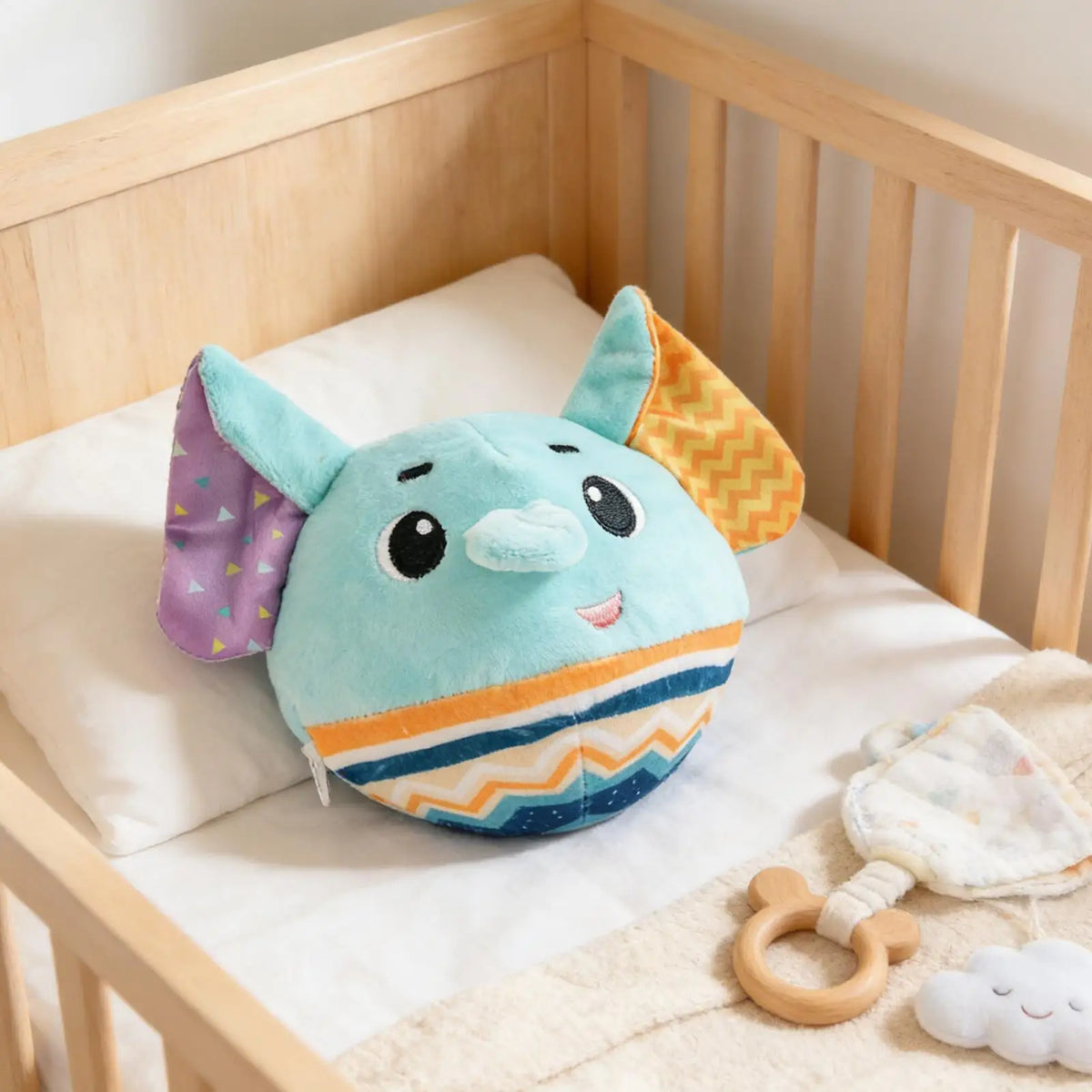 Interactive Musical Plush Sensory Ball – Baby Crawling Toy Baby Sensory Toy Qme