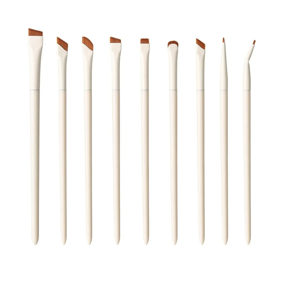 Precision Blade Eyeliner & Eyebrow Brush | Fine Oblique Tip Eyeliner Brush Qme 9pcs