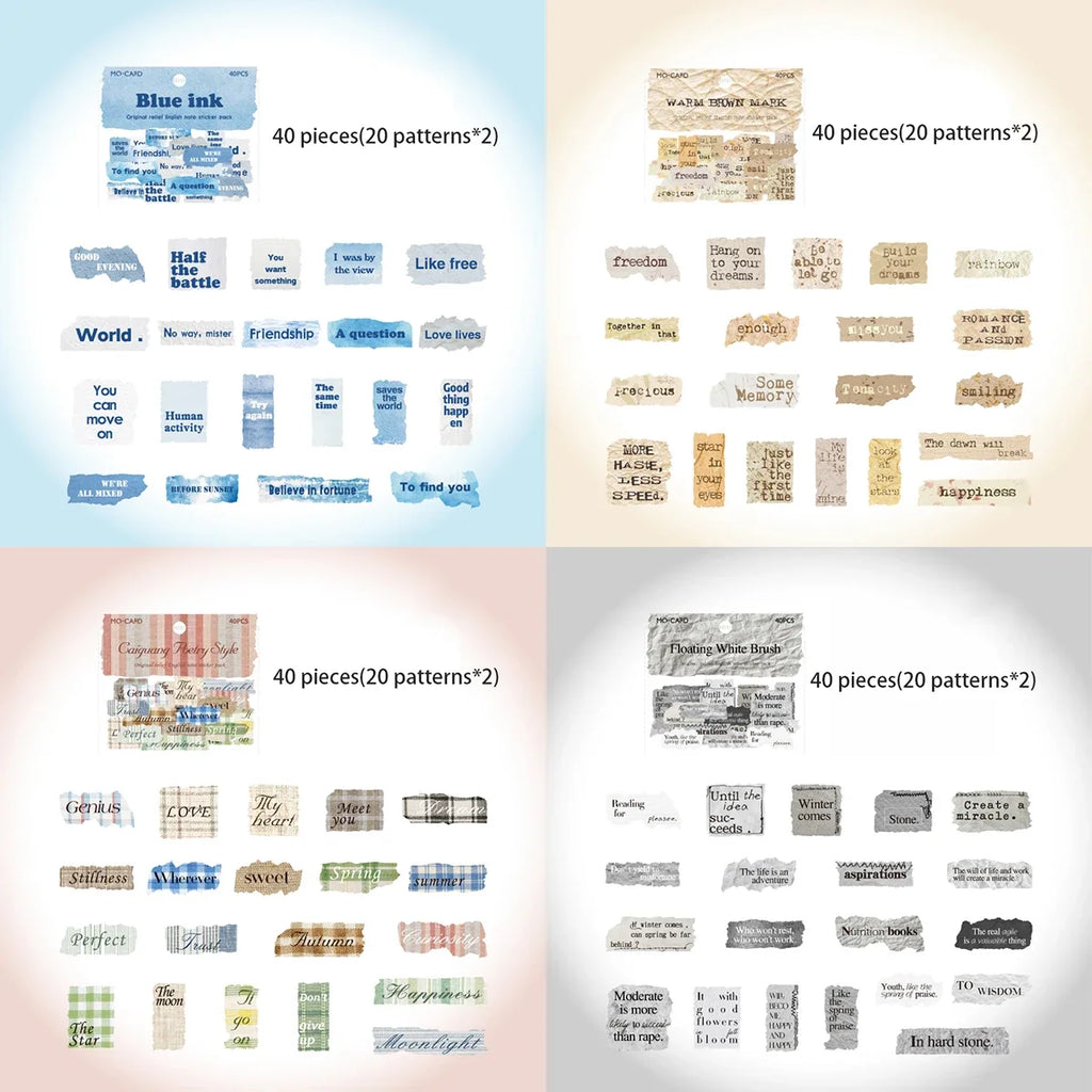 160 Sheets Embossed Guitar Note Paper Stickers DIY Scrapbook Decorative Paper Stickers Qme A