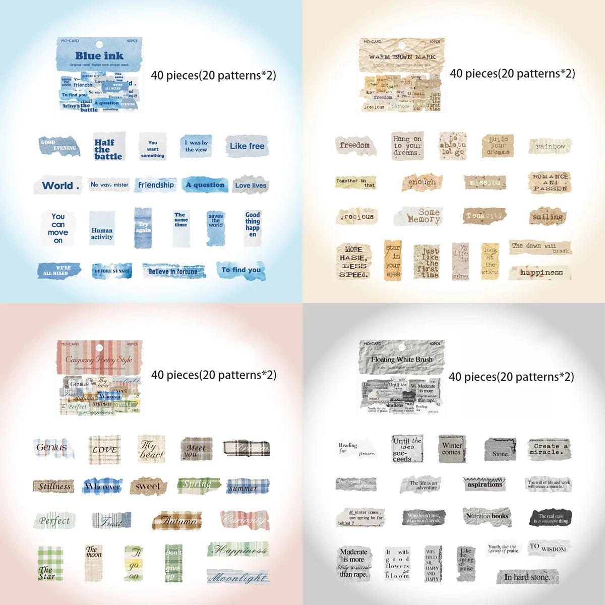 160 Sheets Embossed Guitar Note Paper Stickers DIY Scrapbook Decorative Paper Stickers Qme A