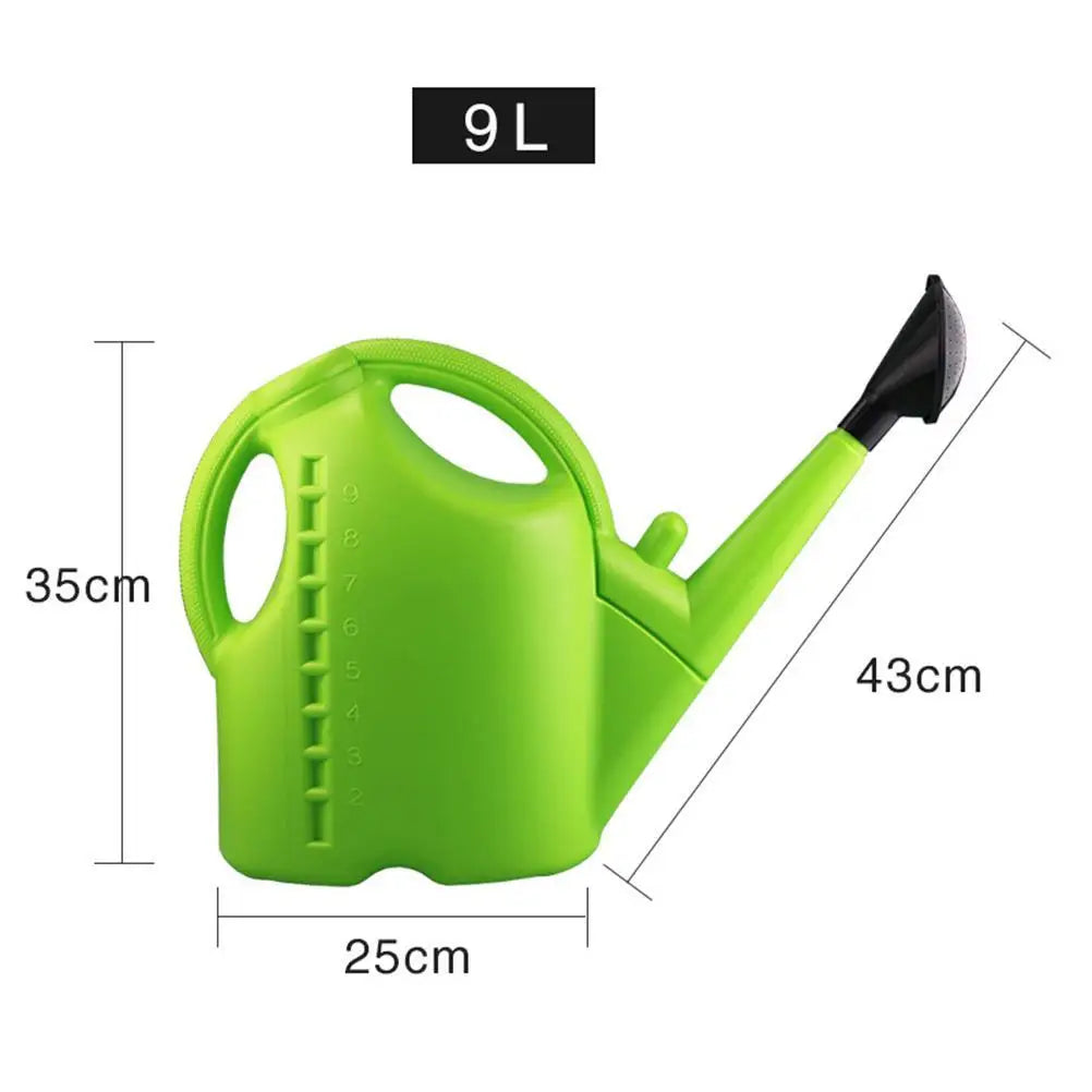 9L Large Plastic Watering Can with Adjustable Spout | Qme Garden Watering Can Qme