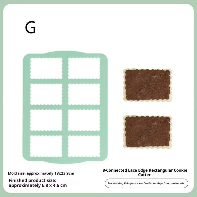 Silicone Dacquoise & Cookie Mold – Japanese Cake Decorating Silicone Baking Mold Qst G