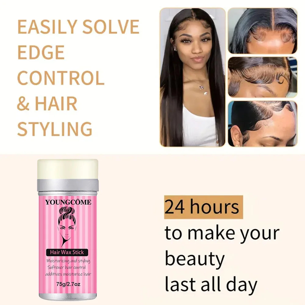 Hair Wax Stick – Frizz-Smoothing Non-Greasy Long-Lasting Styling Hair Wax Stick Qst
