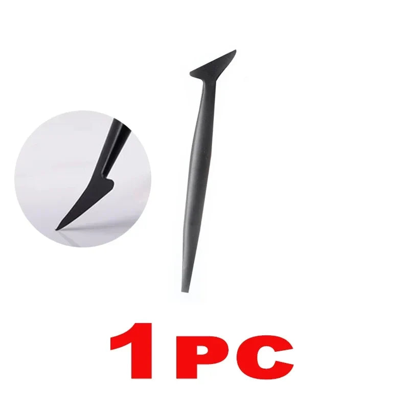 Car Micro Squeegee Set – Vinyl Wrap & Tint Slot Tool Auto Vinyl Wrap Tool Qme Black 1PC
