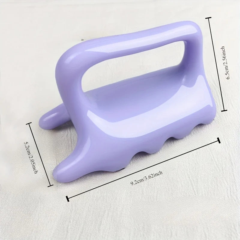 Resin Gua Sha Handheld Massager – Face, Neck & Body Tool Gua Sha Massager Qme 1pc