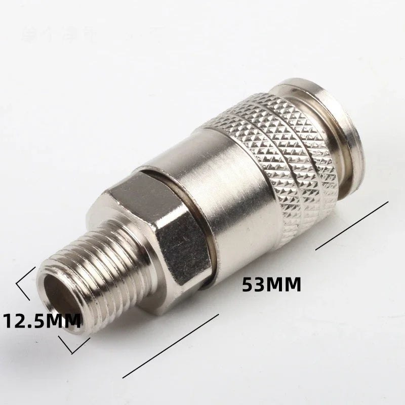 G1/4 Male Thread Pneumatic Fittings Adapter | Air Compressor Pneumatic Fitting Adapter Qme