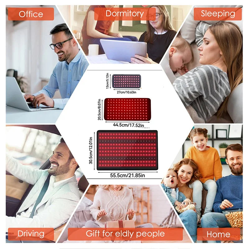 Red Light Therapy Belt 660nm 850nm – Wearable Infrared Wrap Red Light Therapy Belt Qst