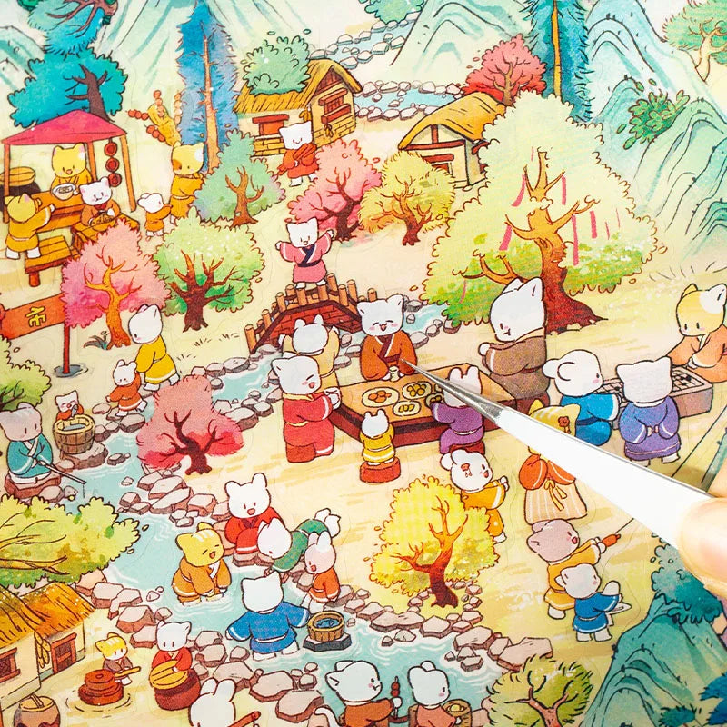 Miniature Cartoon 3D Landscaping Stickers – DIY Craft Scenes DIY Craft Stickers Qme