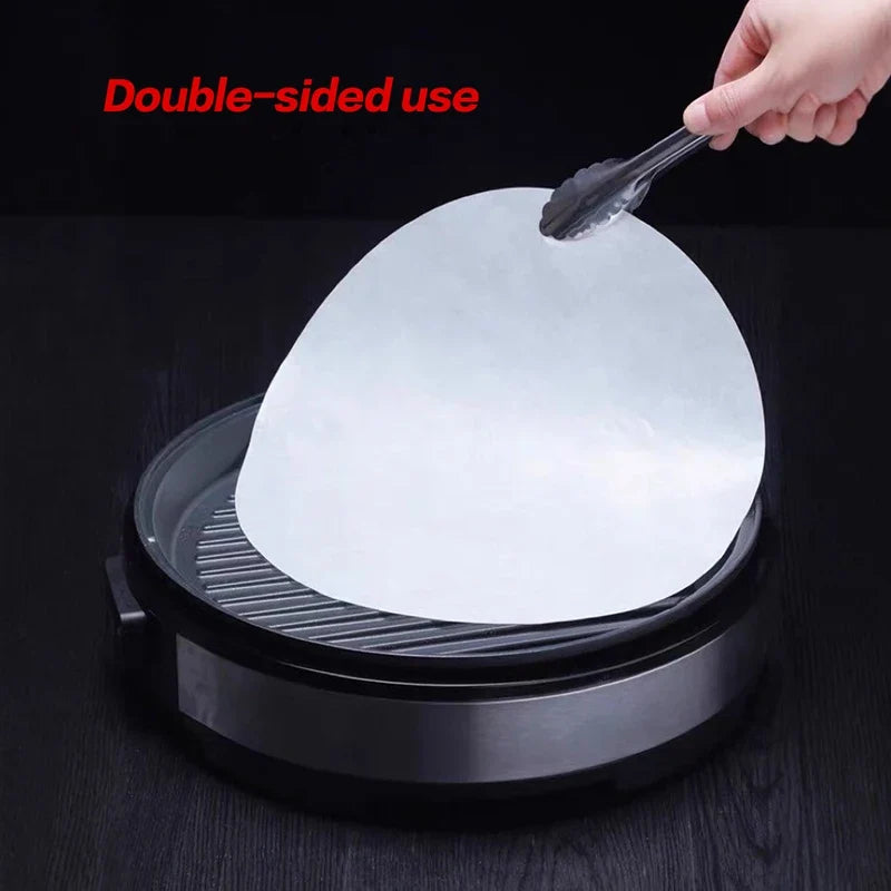 Round Parchment Paper Liners – Baking, BBQ & Steamer, 50 Pcs Parchment Paper Liners Qme