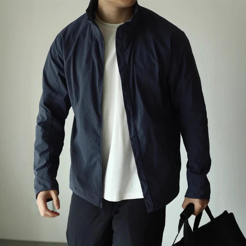 Men's Lightweight Stand-Up Collar Business Jacket Men's Business Jacket Qme