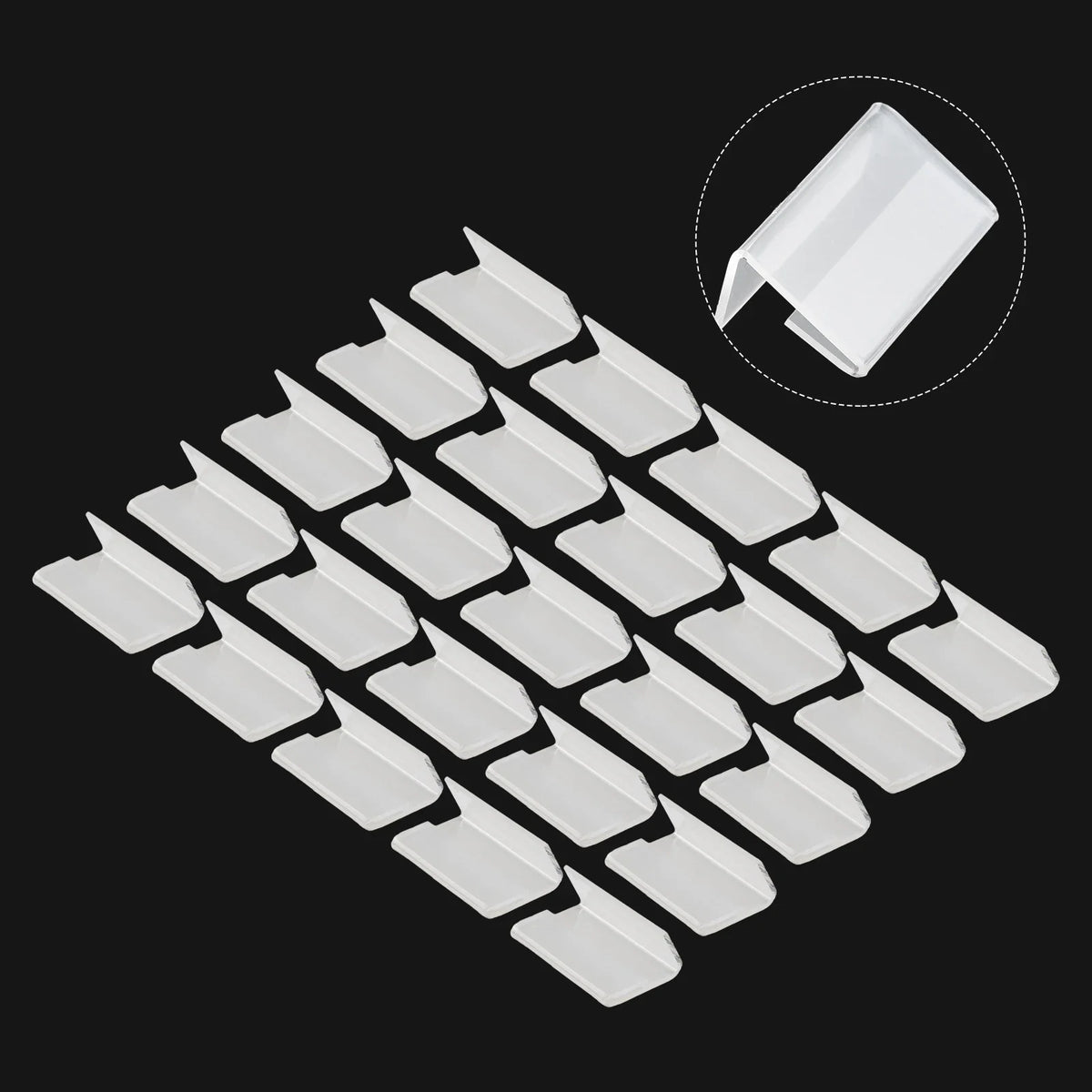 Transparent Acrylic Price Card Tag Label Display Holders 25pc Acrylic Sign Holder Qme