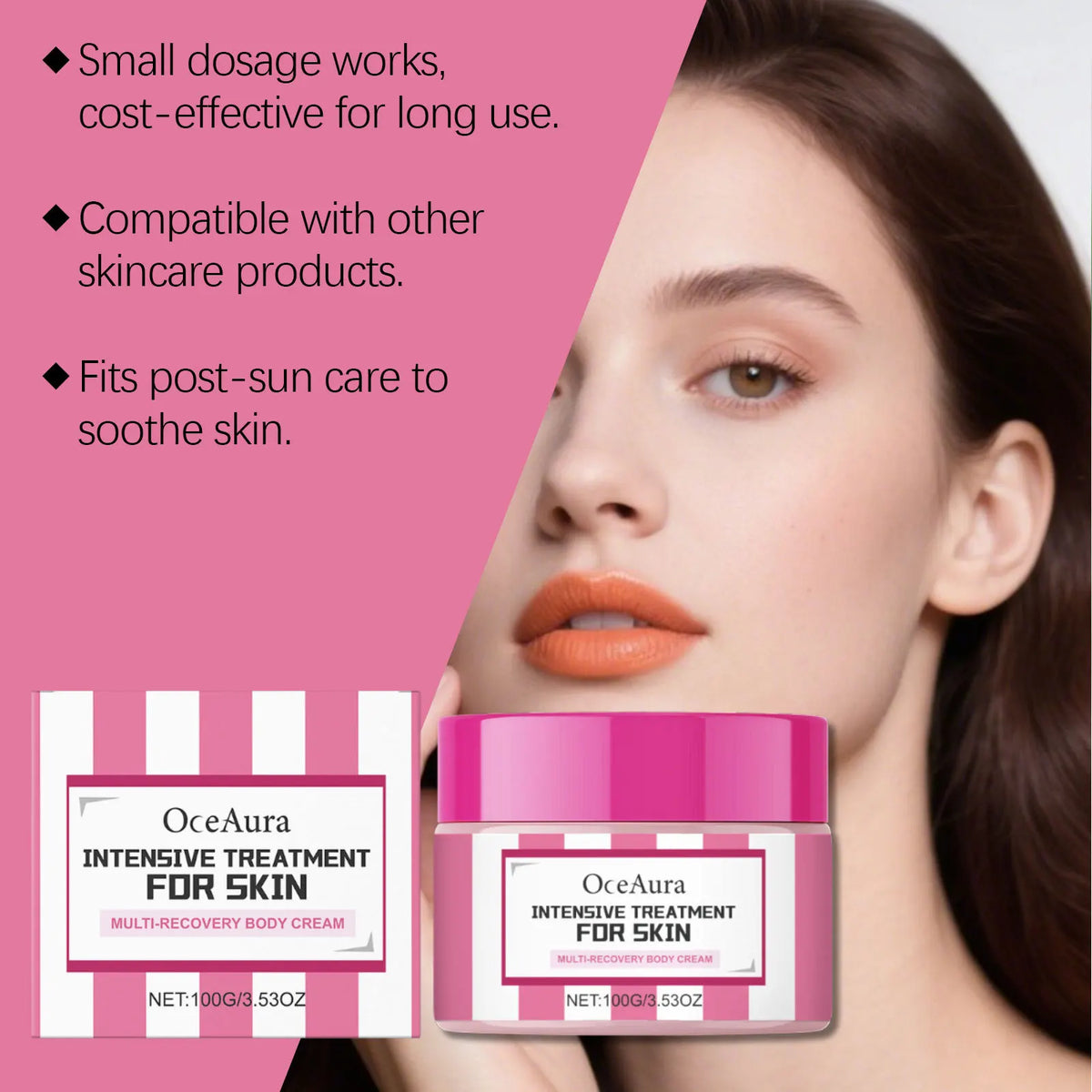 OceAura Hydrolyzed Collagen Firming Body Cream – Deep Hydration Firming Body Cream Qst