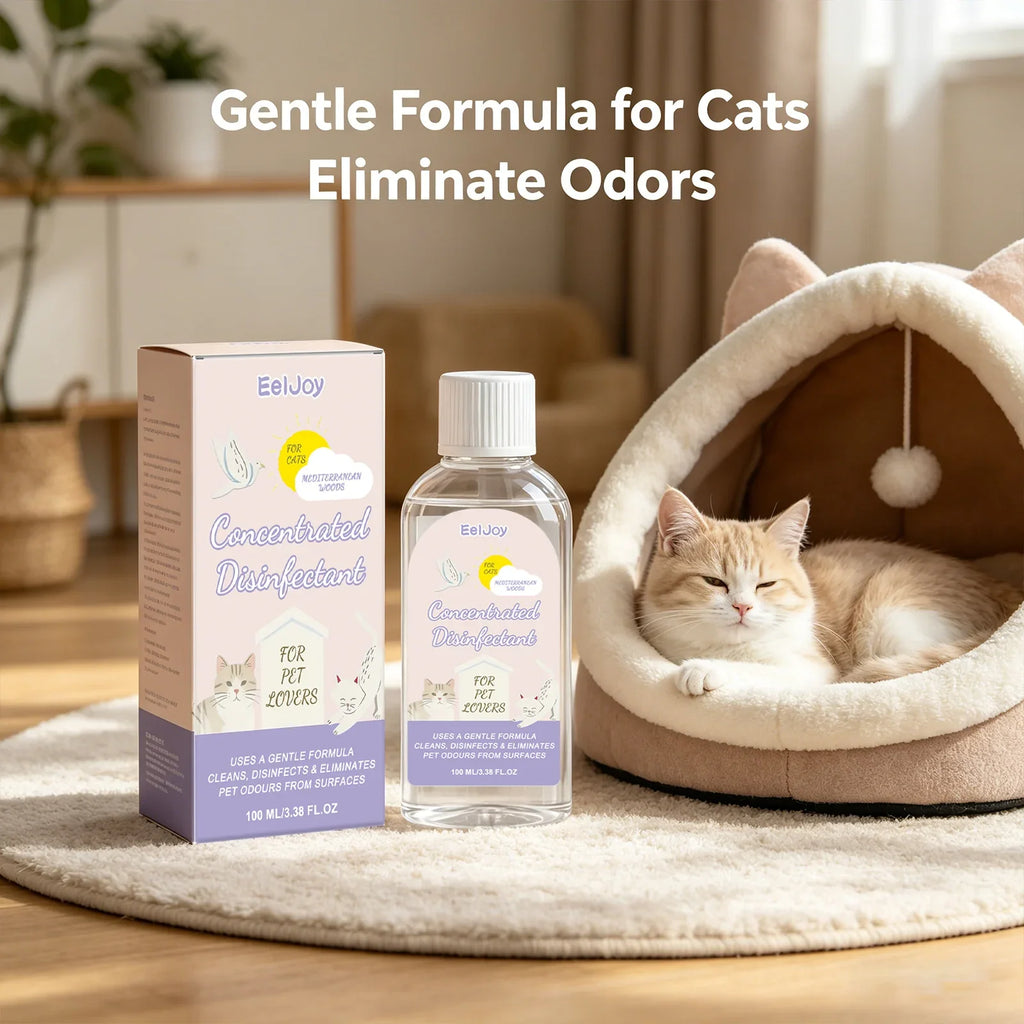Pet 3-in-1 Concentrated Disinfectant – Cleans, Stain & Odor Pet Disinfectant Cleaner Qme