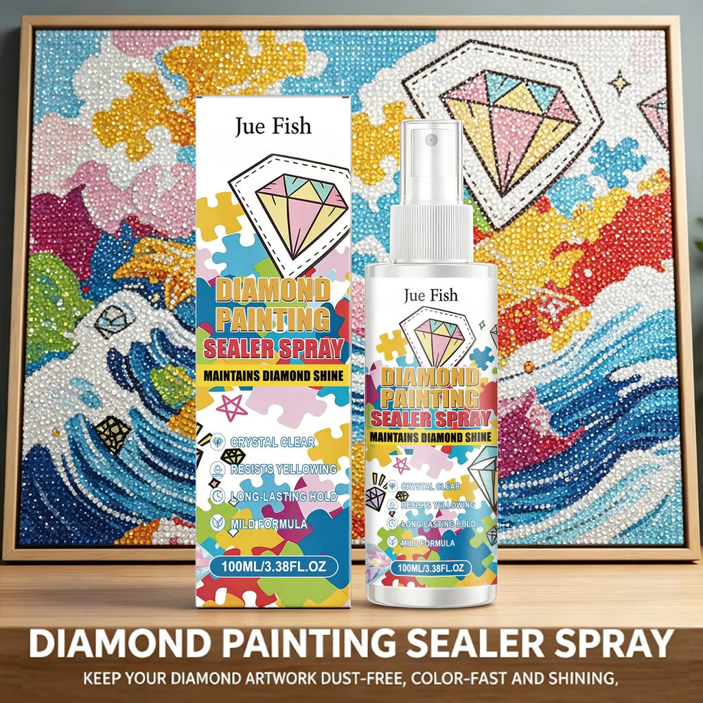 Diamond Painting Sealer Spray – Anti-Yellowing, Permanent Hold Diamond Art Sealer Qme