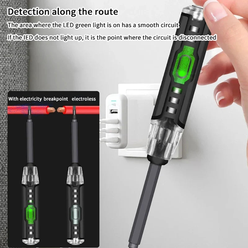 B05 Electric Voltage Tester Screwdriver Pen | Aluminium-Copper Voltage Tester Pen Qme