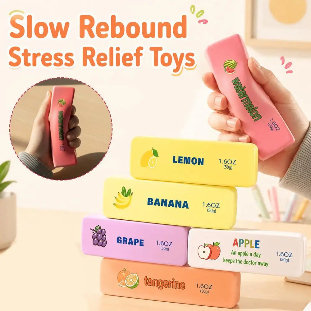 Butter Stick Fidget Squeeze Toy | PU Slow Rebound Squishy Novelty Squeeze Toy Qme