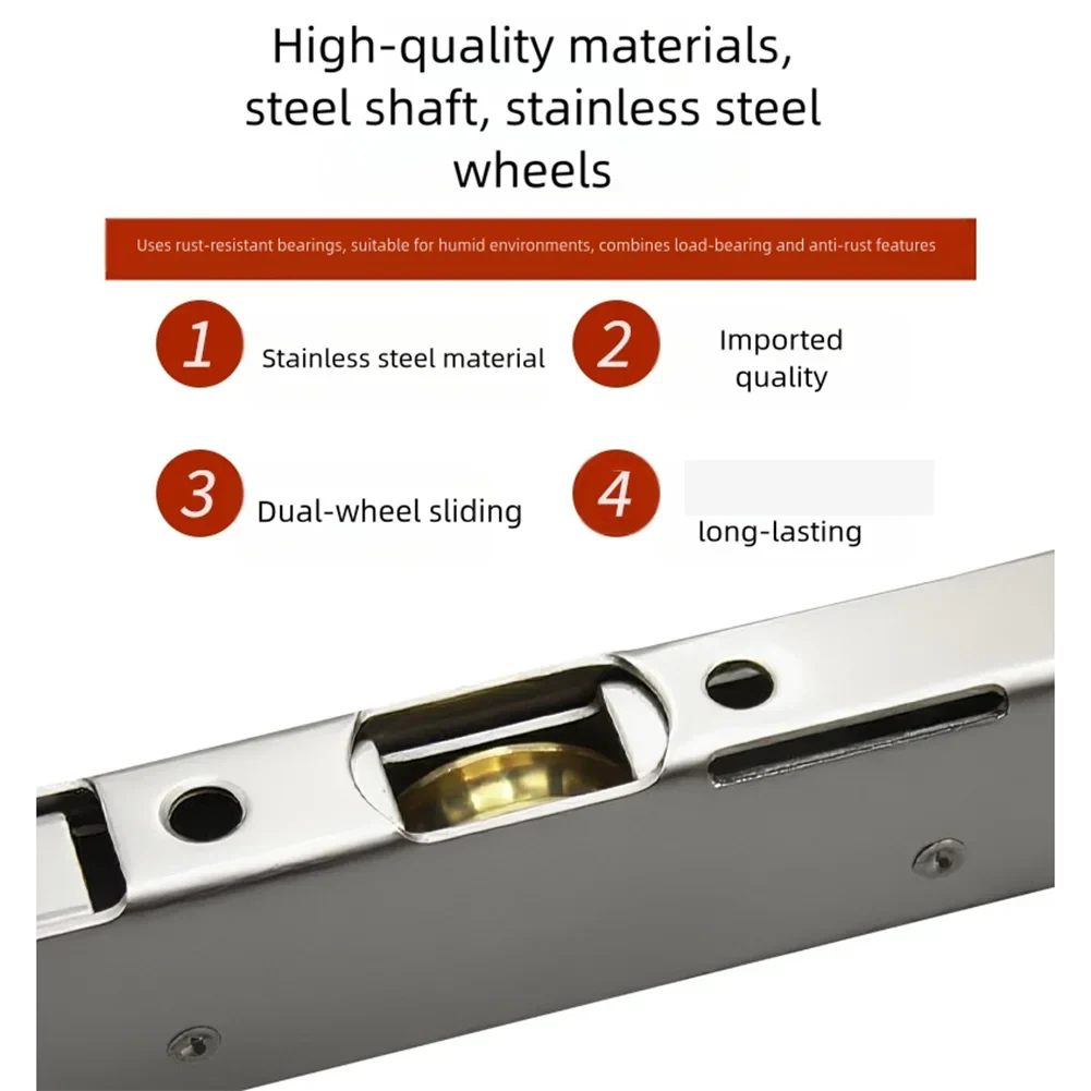 Stainless Steel Sliding Door Window Pulley Roller – Silent Door Window Roller Qme
