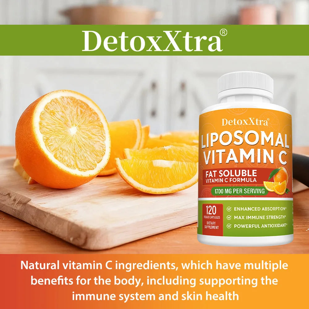 ZENVITALIZE 1700mg Liposomal Vitamin C – Immunity & Skin Support Vitamin C Supplement Qst