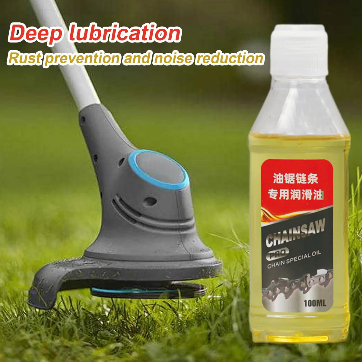Synthetic Chainsaw Bar & Chain Oil 100ml – Rust-Resistant Lubricant Chain Lubricant Oil Qme