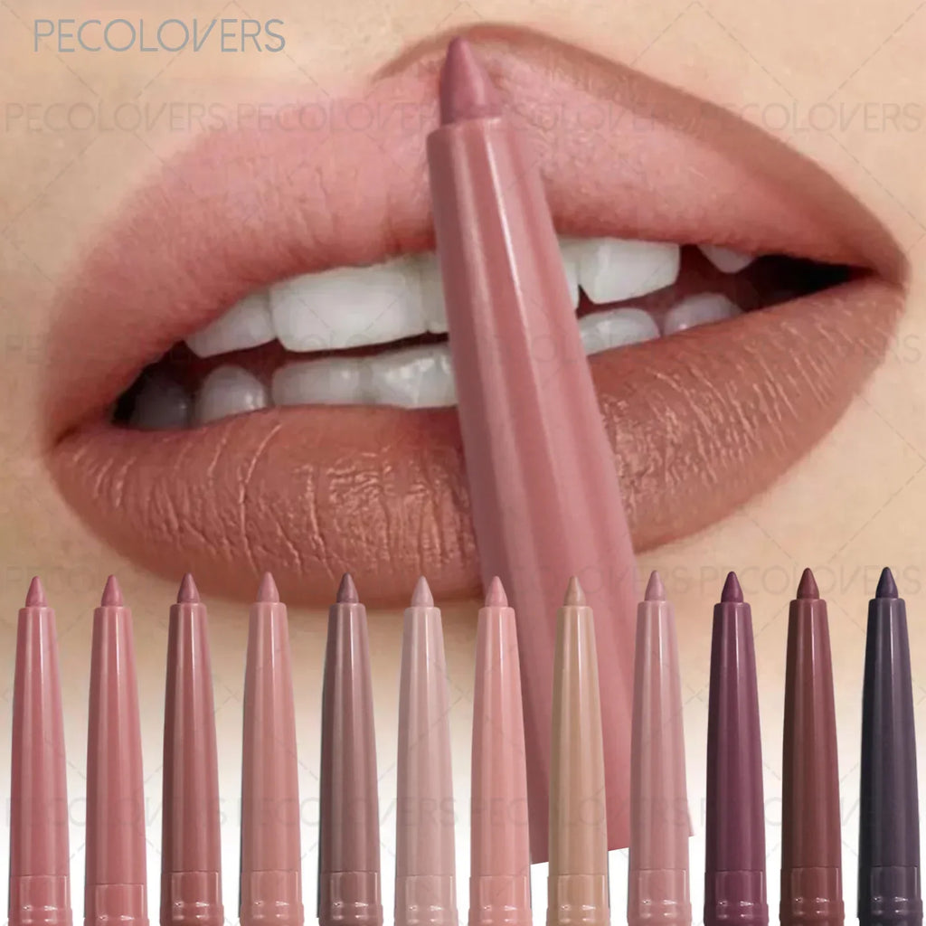 Qme Matte Lip Liner Pen – Waterproof & Long-Lasting, 6 Shades Matte Lip Liner Pen Qme