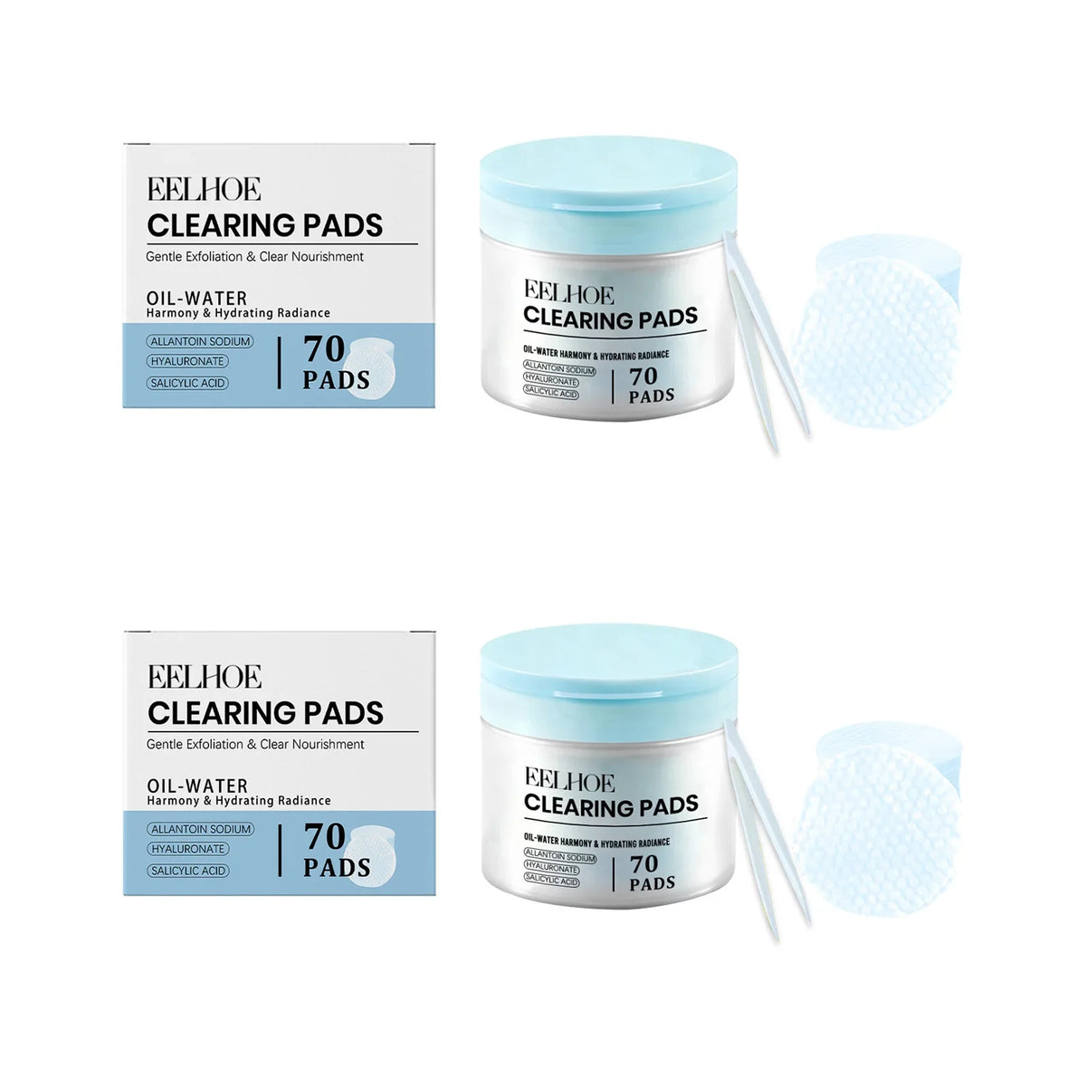 Salicylic Acid Exfoliating Cotton Pads – Pore Cleansing Toner Exfoliating Toner Pads Qme 2 Sets