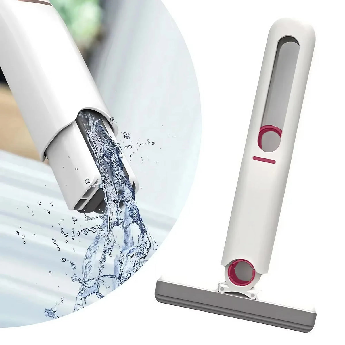 Portable Mini Sponge Mop – No-Rinse Glass & Desktop Cleaner Mini Sponge Mop Qme tuobamiantou