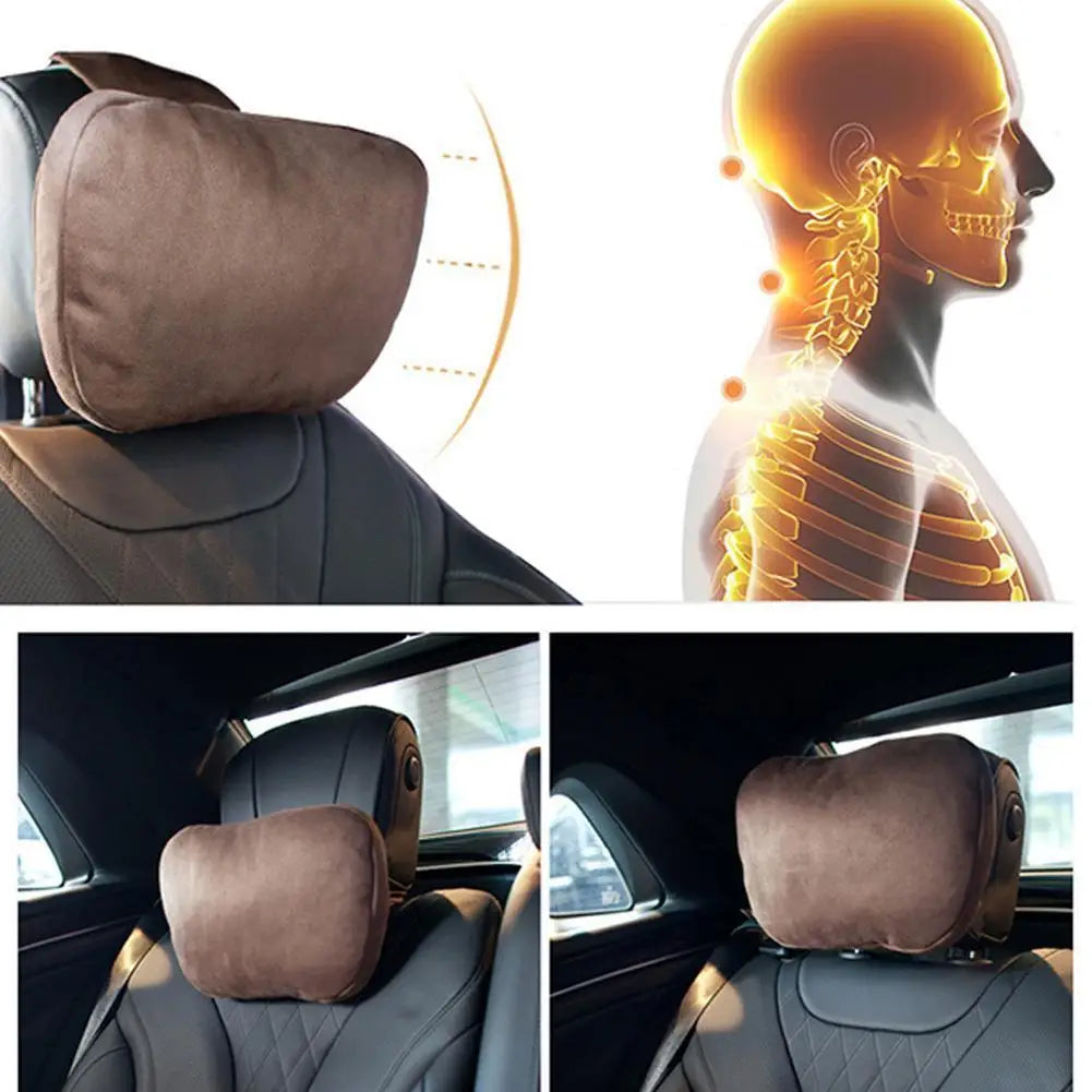Luxury Ultra Soft Car Headrest Neck Pillow – 5 Colors | Qme Car Headrest Pillow Qme